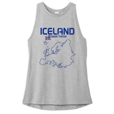 Iceland Souvenir Ladies PosiCharge Tri-Blend Wicking Tank