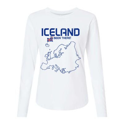 Iceland Souvenir Womens Cotton Relaxed Long Sleeve T-Shirt