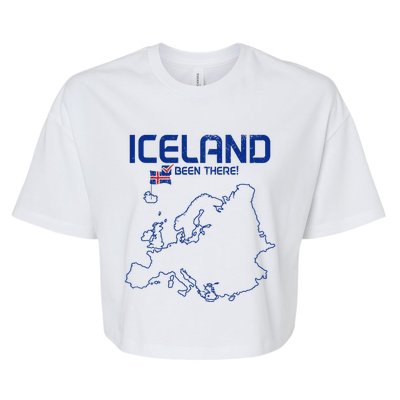 Iceland Souvenir Bella+Canvas Jersey Crop Tee