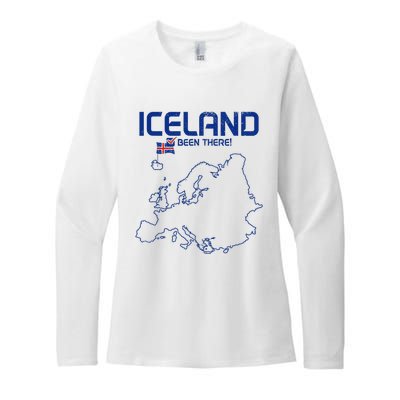 Iceland Souvenir Womens CVC Long Sleeve Shirt