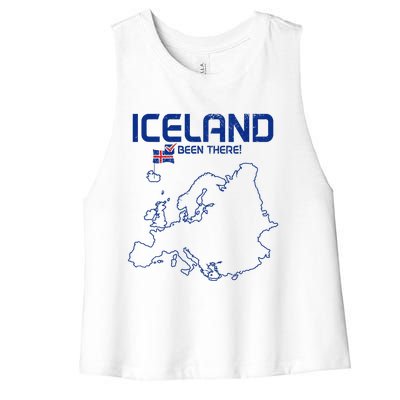 Iceland Souvenir Women's Racerback Cropped Tank