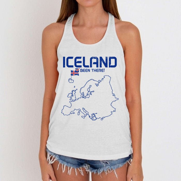 Iceland Souvenir Women's Knotted Racerback Tank