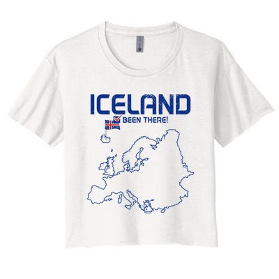 Iceland Souvenir Women's Crop Top Tee