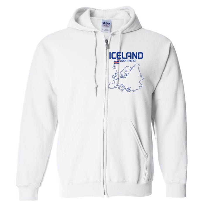 Iceland Souvenir Full Zip Hoodie