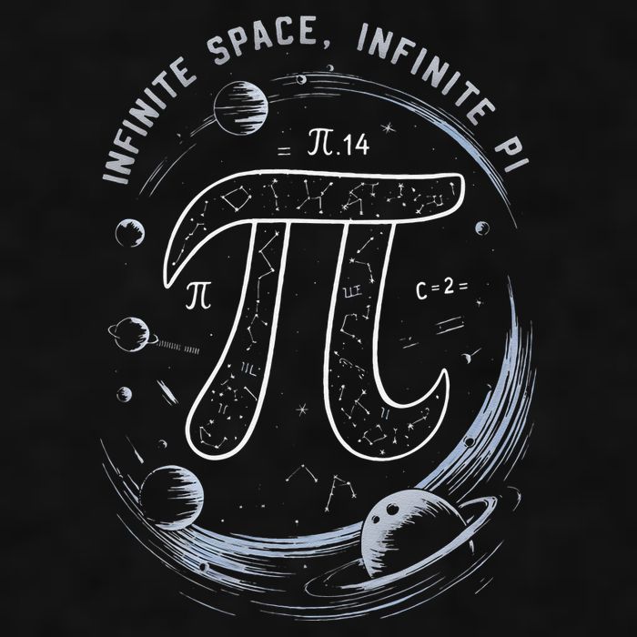 Infinite Space Infinite Pi 3.14 Funny Pi Day Spiral Pi Math .Png Ladies PosiCharge Tri-Blend Wicking Tank