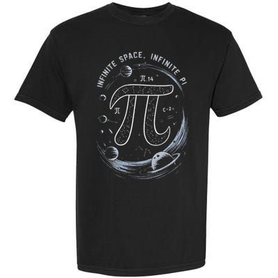 Infinite Space Infinite Pi 3.14 Funny Pi Day Spiral Pi Math .Png Garment-Dyed Heavyweight T-Shirt
