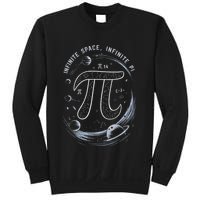 Infinite Space Infinite Pi 3.14 Funny Pi Day Spiral Pi Math .Png Sweatshirt