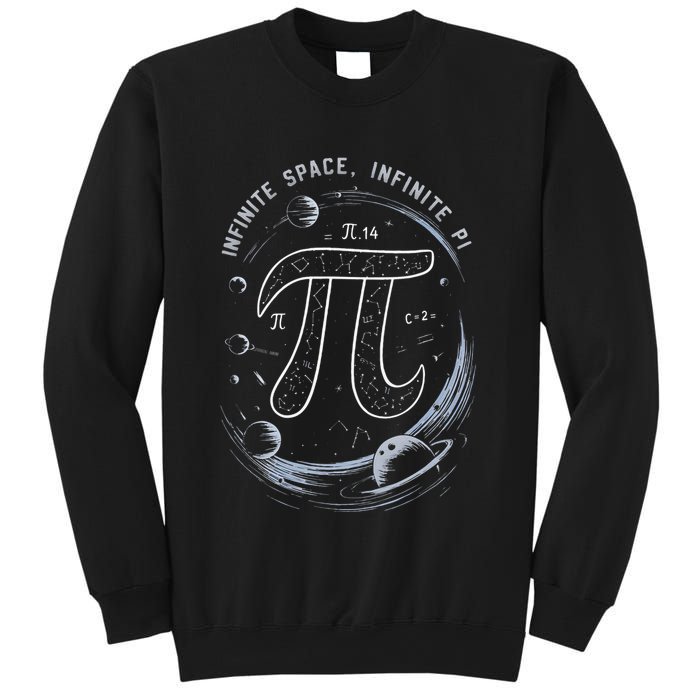 Infinite Space Infinite Pi 3.14 Funny Pi Day Spiral Pi Math .Png Sweatshirt