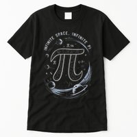 Infinite Space Infinite Pi 3.14 Funny Pi Day Spiral Pi Math .Png Tall T-Shirt