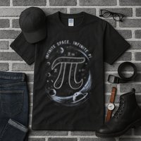 Infinite Space Infinite Pi 3.14 Funny Pi Day Spiral Pi Math .Png Tall T-Shirt