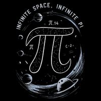 Infinite Space Infinite Pi 3.14 Funny Pi Day Spiral Pi Math .Png Daily Commute Backpack