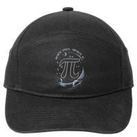 Infinite Space Infinite Pi 3.14 Funny Pi Day Spiral Pi Math .Png 7-Panel Snapback Hat