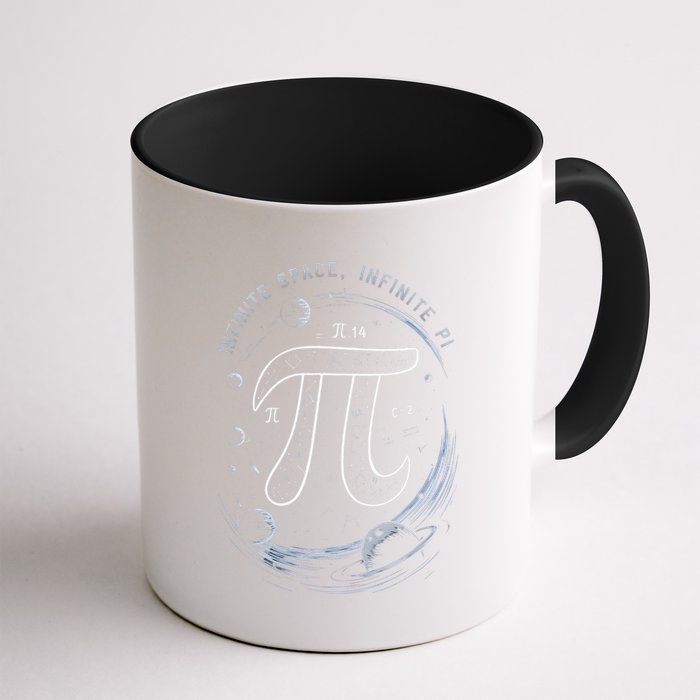 Infinite Space Infinite Pi 3.14 Funny Pi Day Spiral Pi Math .Png Coffee Mug