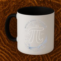 Infinite Space Infinite Pi 3.14 Funny Pi Day Spiral Pi Math .Png Coffee Mug