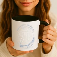 Infinite Space Infinite Pi 3.14 Funny Pi Day Spiral Pi Math .Png Coffee Mug