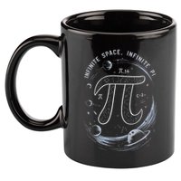 Infinite Space Infinite Pi 3.14 Funny Pi Day Spiral Pi Math .Png 11oz C Handle Ceramic Mug