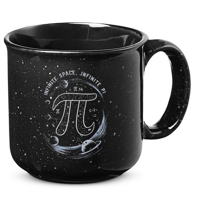 Infinite Space Infinite Pi 3.14 Funny Pi Day Spiral Pi Math .Png 15oz Campfire Ceramic Mug
