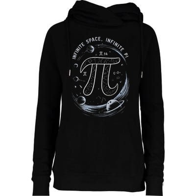 Infinite Space Infinite Pi 3.14 Funny Pi Day Spiral Pi Math .Png Womens Funnel Neck Pullover Hood