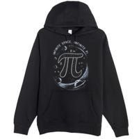 Infinite Space Infinite Pi 3.14 Funny Pi Day Spiral Pi Math .Png Premium Pullover Hoodie