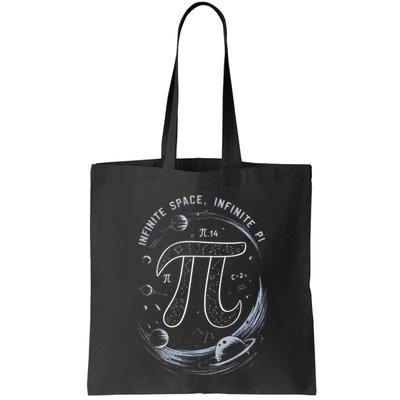 Infinite Space Infinite Pi 3.14 Funny Pi Day Spiral Pi Math .Png Bag