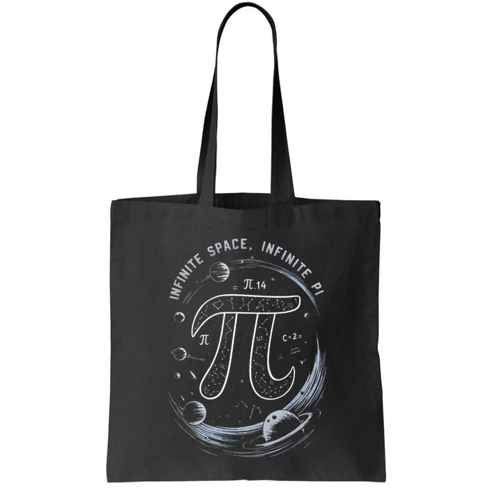 Infinite Space Infinite Pi 3.14 Funny Pi Day Spiral Pi Math .Png Bag