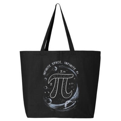 Infinite Space Infinite Pi 3.14 Funny Pi Day Spiral Pi Math .Png 25L Jumbo Tote