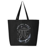 Infinite Space Infinite Pi 3.14 Funny Pi Day Spiral Pi Math .Png 25L Jumbo Tote