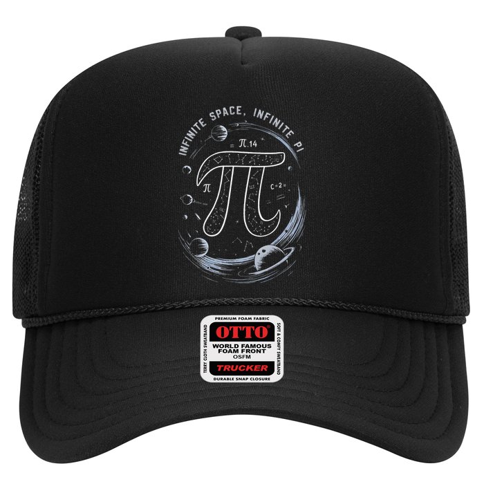 Infinite Space Infinite Pi 3.14 Funny Pi Day Spiral Pi Math .Png Trucker Hat