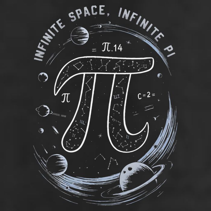 Infinite Space Infinite Pi 3.14 Funny Pi Day Spiral Pi Math .Png Trucker Hat