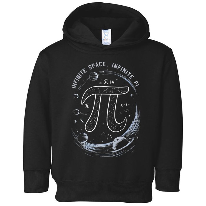 Infinite Space Infinite Pi 3.14 Funny Pi Day Spiral Pi Math .Png Toddler Hoodie