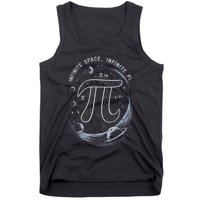 Infinite Space Infinite Pi 3.14 Funny Pi Day Spiral Pi Math .Png Tank Top