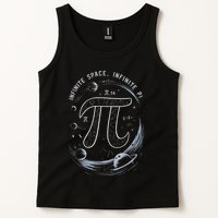 Infinite Space Infinite Pi 3.14 Funny Pi Day Spiral Pi Math .Png Tank Top