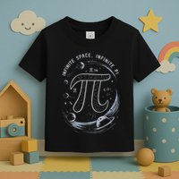 Infinite Space Infinite Pi 3.14 Funny Pi Day Spiral Pi Math .Png Toddler T-Shirt