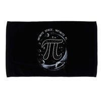Infinite Space Infinite Pi 3.14 Funny Pi Day Spiral Pi Math .Png Microfiber Hand Towel