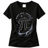 Infinite Space Infinite Pi 3.14 Funny Pi Day Spiral Pi Math .Png Womens T-Shirt