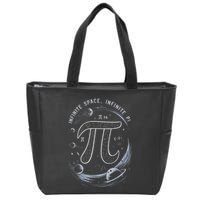 Infinite Space Infinite Pi 3.14 Funny Pi Day Spiral Pi Math .Png Zip Tote Bag