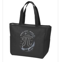 Infinite Space Infinite Pi 3.14 Funny Pi Day Spiral Pi Math .Png Zip Tote Bag