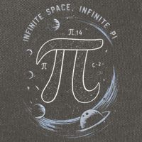 Infinite Space Infinite Pi 3.14 Funny Pi Day Spiral Pi Math .Png Cotton Canvas Backpack
