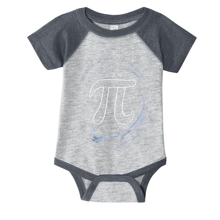 Infinite Space Infinite Pi 3.14 Funny Pi Day Spiral Pi Math .Png Infant Baby Jersey Bodysuit