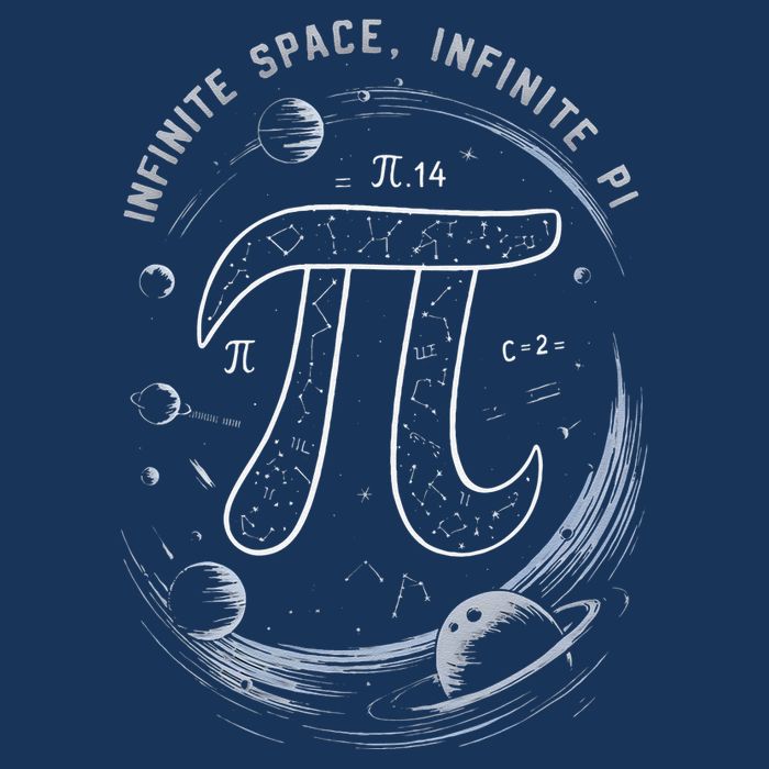 Infinite Space Infinite Pi 3.14 Funny Pi Day Spiral Pi Math .Png Infant Baby Jersey Bodysuit