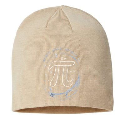 Infinite Space Infinite Pi 3.14 Funny Pi Day Spiral Pi Math .Png Sustainable Beanie