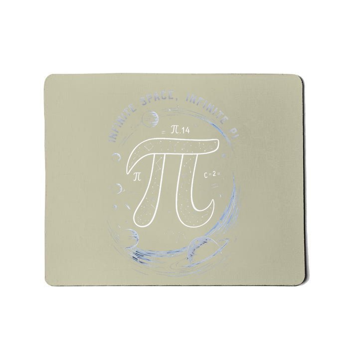 Infinite Space Infinite Pi 3.14 Funny Pi Day Spiral Pi Math .Png Mousepad