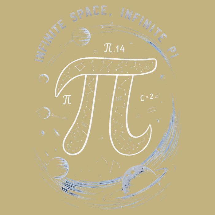 Infinite Space Infinite Pi 3.14 Funny Pi Day Spiral Pi Math .Png Mousepad
