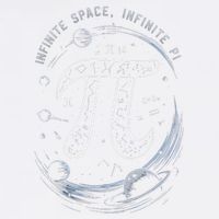 Infinite Space Infinite Pi 3.14 Funny Pi Day Spiral Pi Math .Png Garment-Dyed Sweatshirt