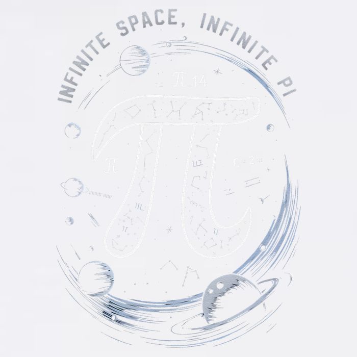 Infinite Space Infinite Pi 3.14 Funny Pi Day Spiral Pi Math .Png Garment-Dyed Sweatshirt