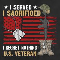 I Served I Sacrificed Gift 7 Panel Mesh Trucker Snapback Hat