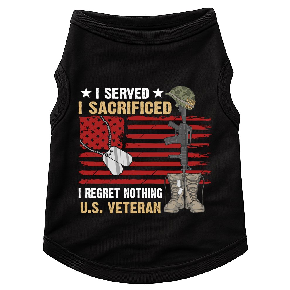 I Served I Sacrificed Gift Doggie Tank