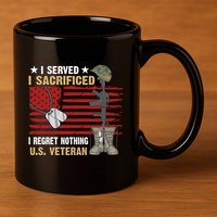 I Served I Sacrificed Gift 11oz C Handle Ceramic Mug