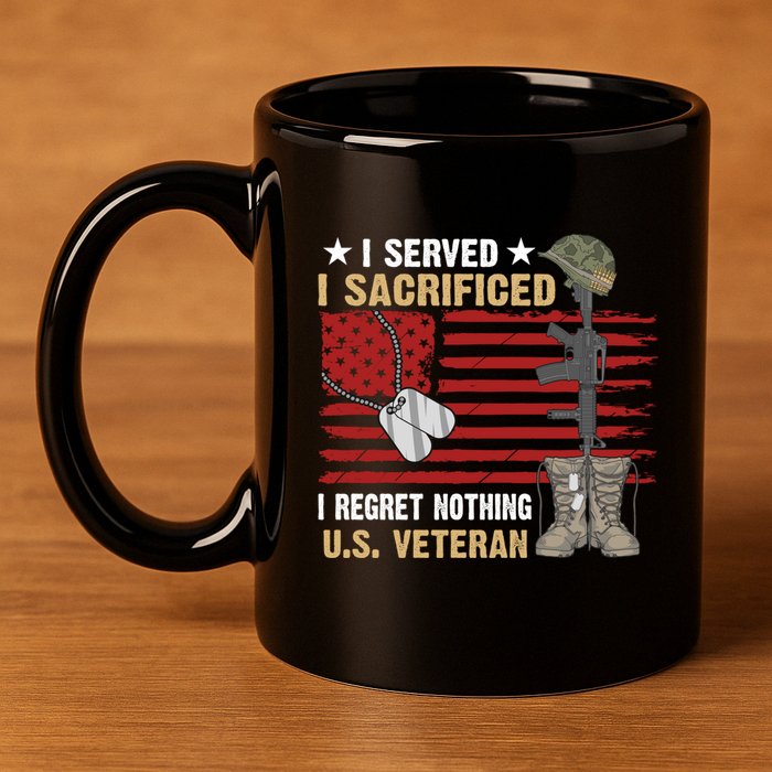 I Served I Sacrificed Gift 11oz C Handle Ceramic Mug