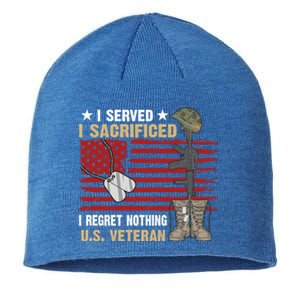 I Served I Sacrificed Gift Sustainable Beanie